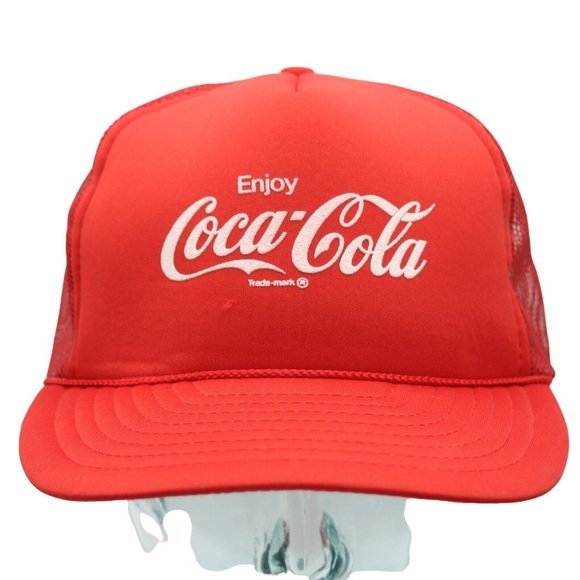 Coca-Cola Other - Enjoy Coca-Cola Coke Snapback Mesh Trucker Hat Cap Vintage Foam Rope